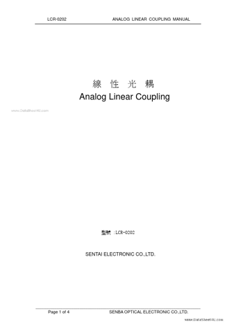  Datasheet Preview Page 1