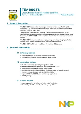  Datasheet Preview Page 1