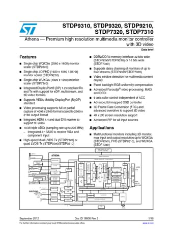  Datasheet Preview Page 1
