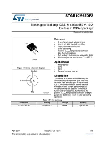  Datasheet Preview Page 1