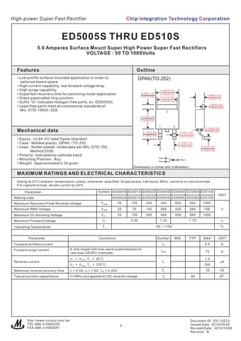  Datasheet Preview Page 1