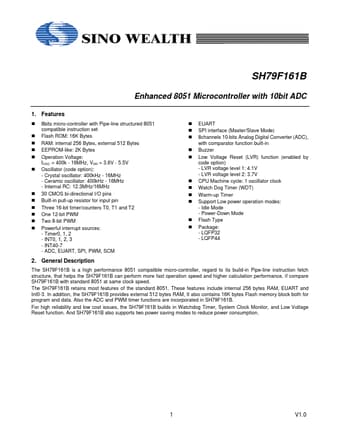  Datasheet Preview Page 1