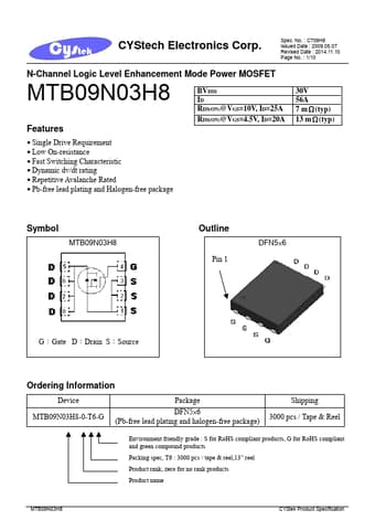  Datasheet Preview Page 1