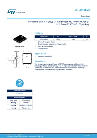  Datasheet Preview Page 1