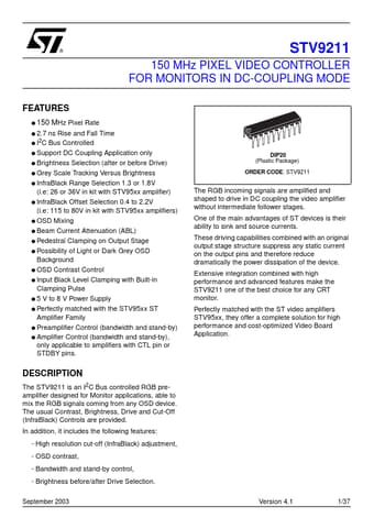  Datasheet Preview Page 1