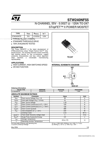  Datasheet Preview Page 1