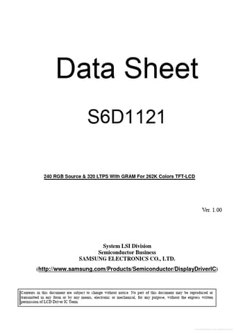  Datasheet Preview Page 1