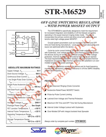 Datasheet Preview Page 1
