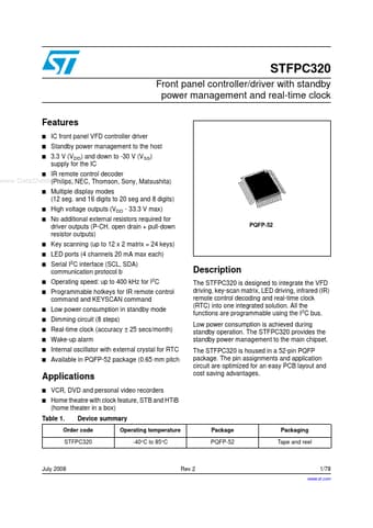 Datasheet Preview Page 1