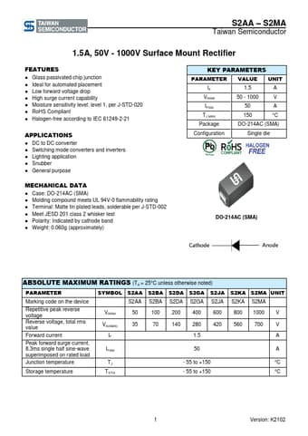  Datasheet Preview Page 1
