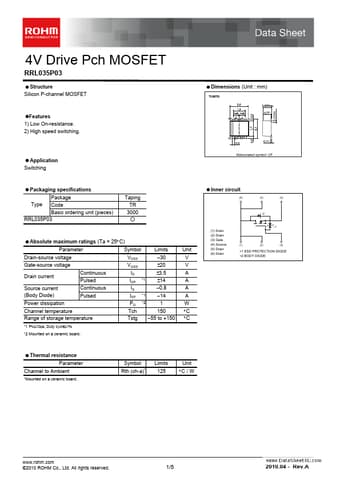  Datasheet Preview Page 1