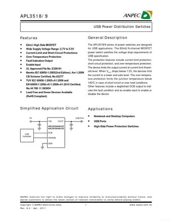  Datasheet Preview Page 1