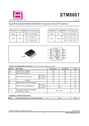 Datasheet Preview Page 1