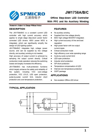  Datasheet Preview Page 1