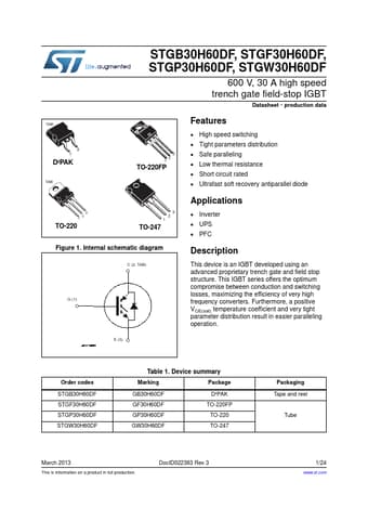  Datasheet Preview Page 1