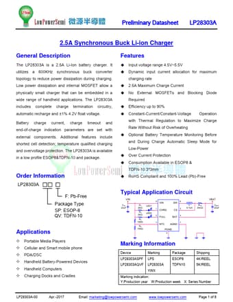  Datasheet Preview Page 1