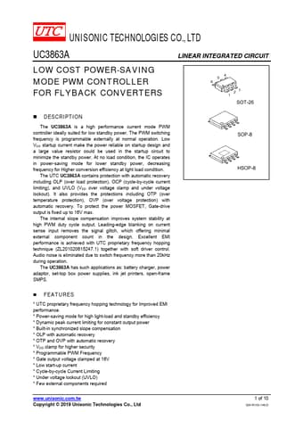  Datasheet Preview Page 1
