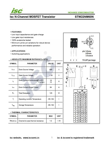  Datasheet Preview Page 1