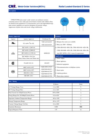  Datasheet Preview Page 1