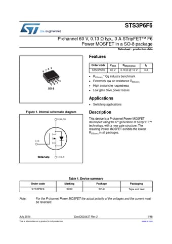  Datasheet Preview Page 1