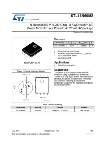  Datasheet Preview Page 1