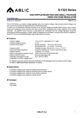  Datasheet Preview Page 1