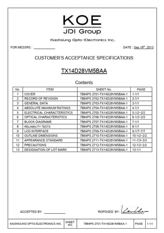  Datasheet Preview Page 1