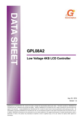  Datasheet Preview Page 1