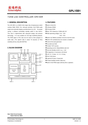  Datasheet Preview Page 1