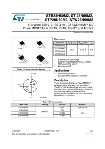  Datasheet Preview Page 1
