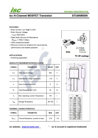  Datasheet Preview Page 1
