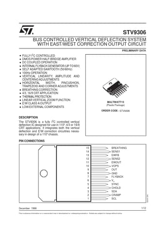 Datasheet Preview Page 1