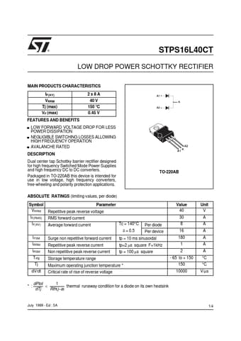  Datasheet Preview Page 1