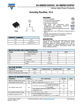  Datasheet Preview Page 1
