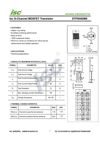 Datasheet Preview Page 1