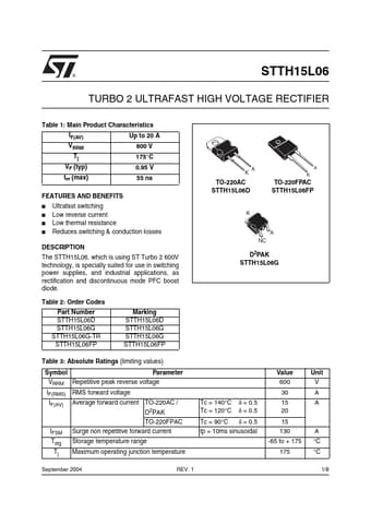  Datasheet Preview Page 1