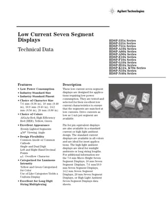  Datasheet Preview Page 1