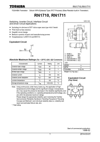  Datasheet Preview Page 1