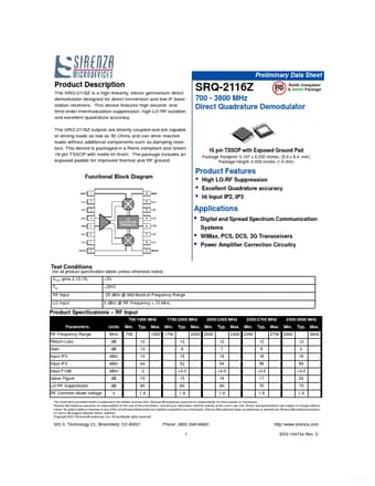  Datasheet Preview Page 1