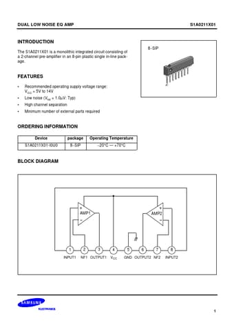  Datasheet Preview Page 1