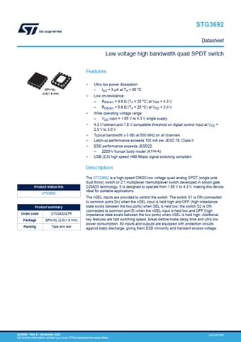  Datasheet Preview Page 1