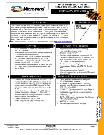  Datasheet Preview Page 1