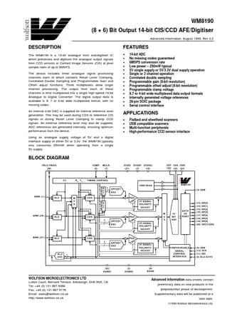  Datasheet Preview Page 1