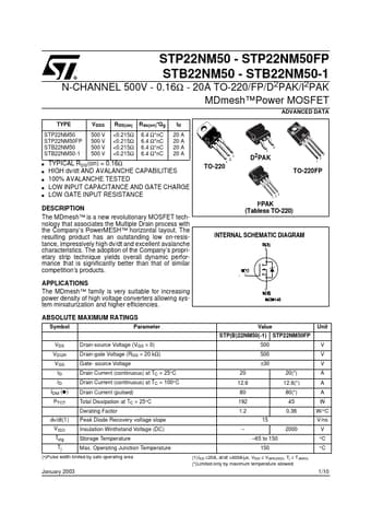  Datasheet Preview Page 1