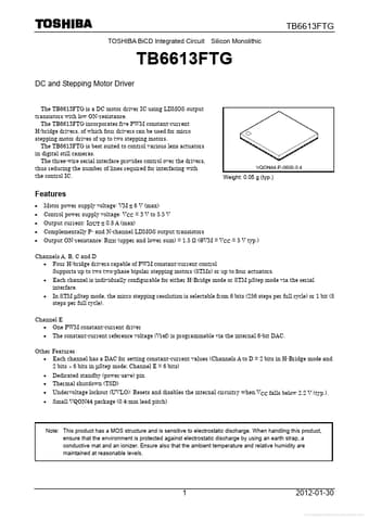  Datasheet Preview Page 1