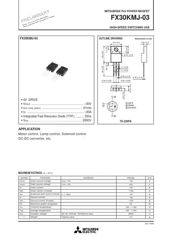  Datasheet Preview Page 1