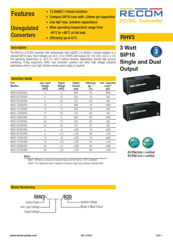  Datasheet Preview Page 1