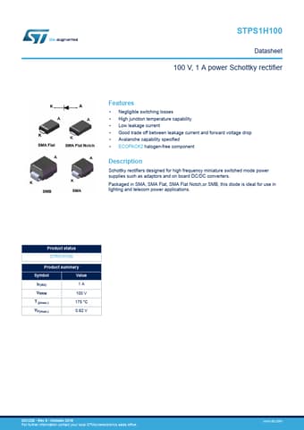  Datasheet Preview Page 1
