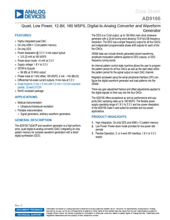  Datasheet Preview Page 1