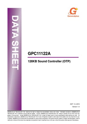  Datasheet Preview Page 1